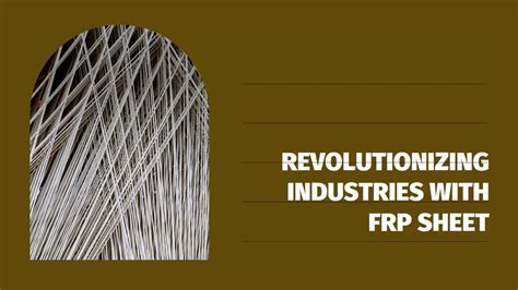 Fiber-Reinforced Plastic: Revolutionizing Aerospace and Automotive Industries!